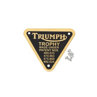 Triumph Trophy Patent Plate 70 2876, E2876