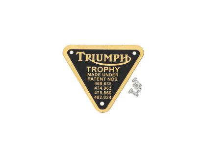 Triumph Trophy Patent Plate 70 2876, E2876