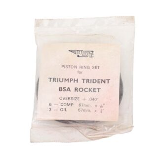 Nos triumph bsa t150 t160 a75 piston ring set +.040