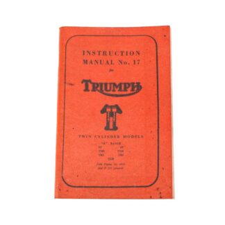 Triumph instruction manual no.17 4