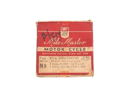 Nos bsa c10 c11 piston rings +.040 wellworthy