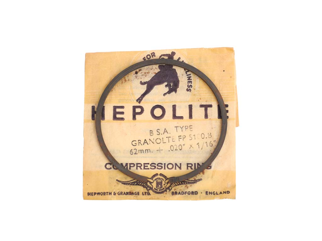 Nos bsa a7 compression piston ring +.020