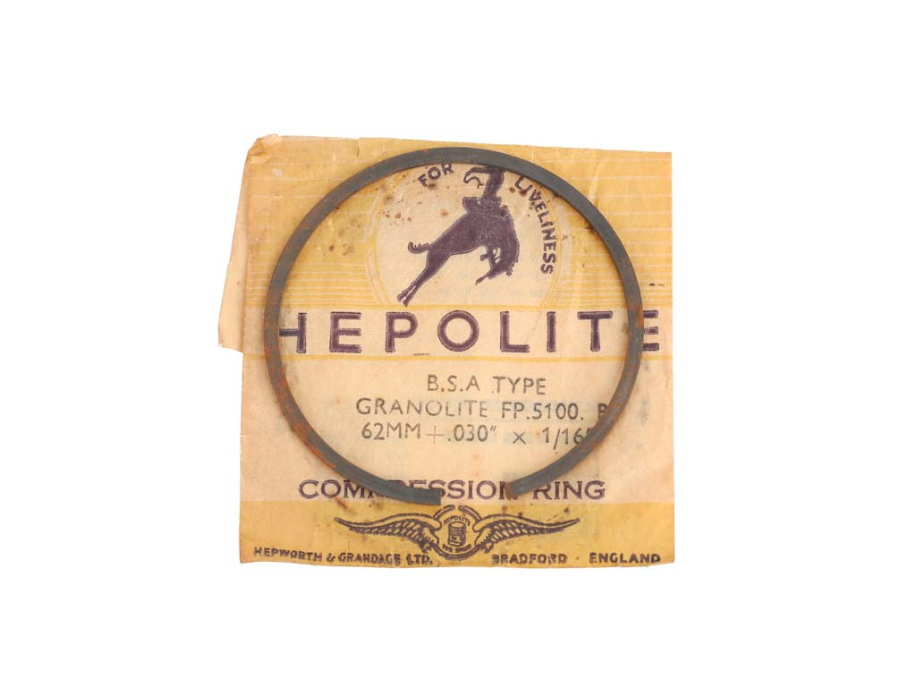 Nos bsa a7 compression piston ring +.030