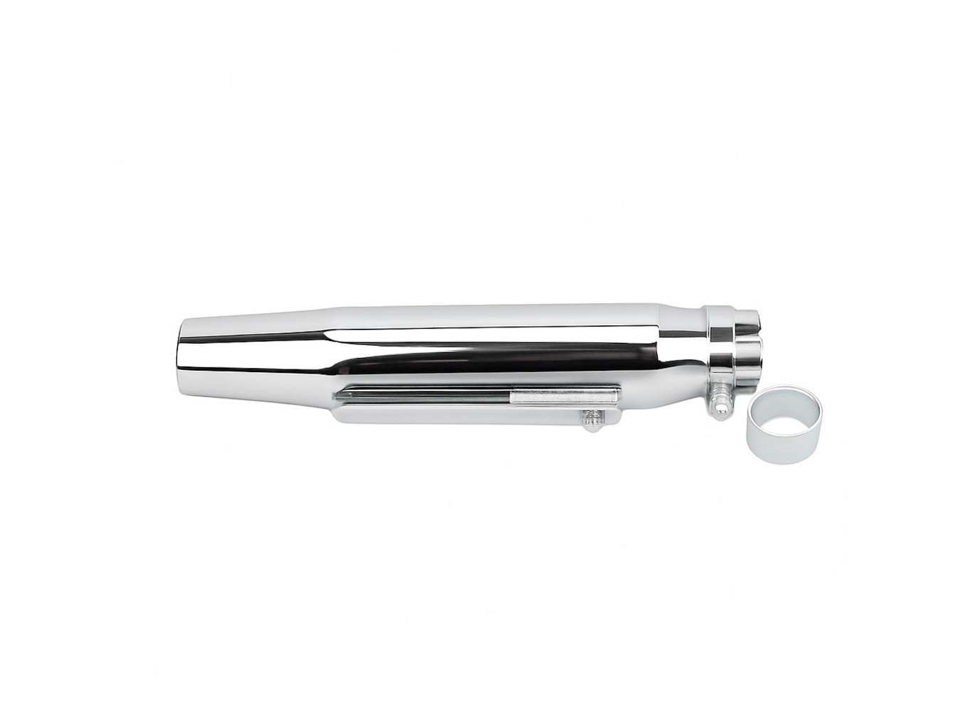 Universal Tapered Chrome Muffler