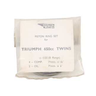 Nos Triumph 650cc Piston Ring Set +.020