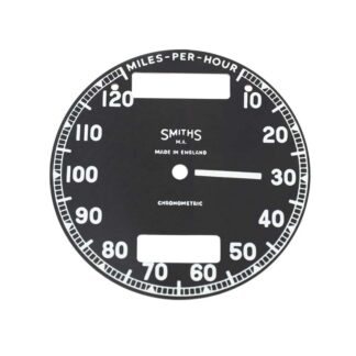 Smiths 120mph Chronometric Speedometer Face Mca204