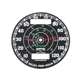 Smiths 120mph Chronometric Speedometer Face Mca205