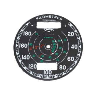 Smiths 180kph Chronometric Speedometer Face Mca205a
