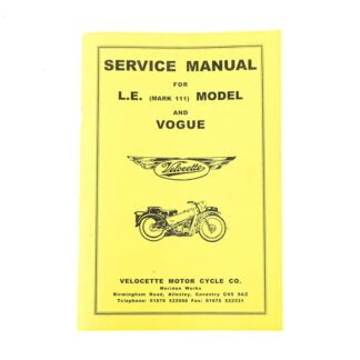 Velocette Le Mk3 Service Manual