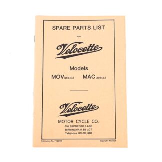 Velocette Mac & Mov Parts Manual