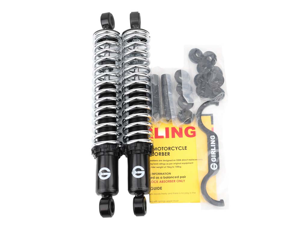 Girling 12.9 Chrome Spring Rear Shocks