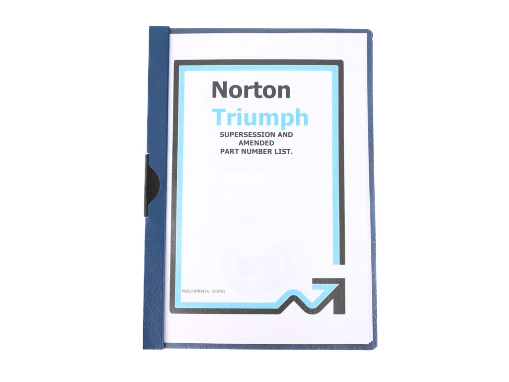 Norton Supersession & Amended Part Number List 00