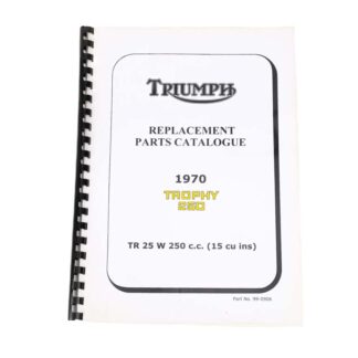 1970 Triumph Tr25 Parts Manual 99