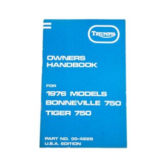 Nos 1976 Triumph T140 & Tr7 Owners Handbook 00