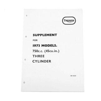 1973 Triumph T150 Workshop Manual Supplement 00