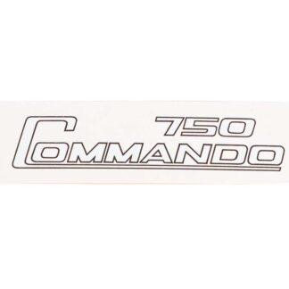 Norton Commando 750cc Silverblack Decal 06